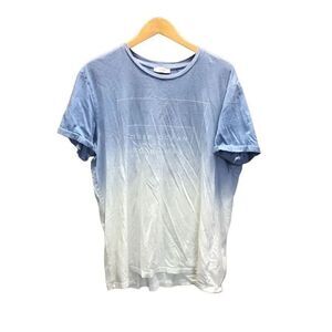 Collin's Deep Ocean Made Me Tough Man XXL T-Shirt Ombre Blue and White